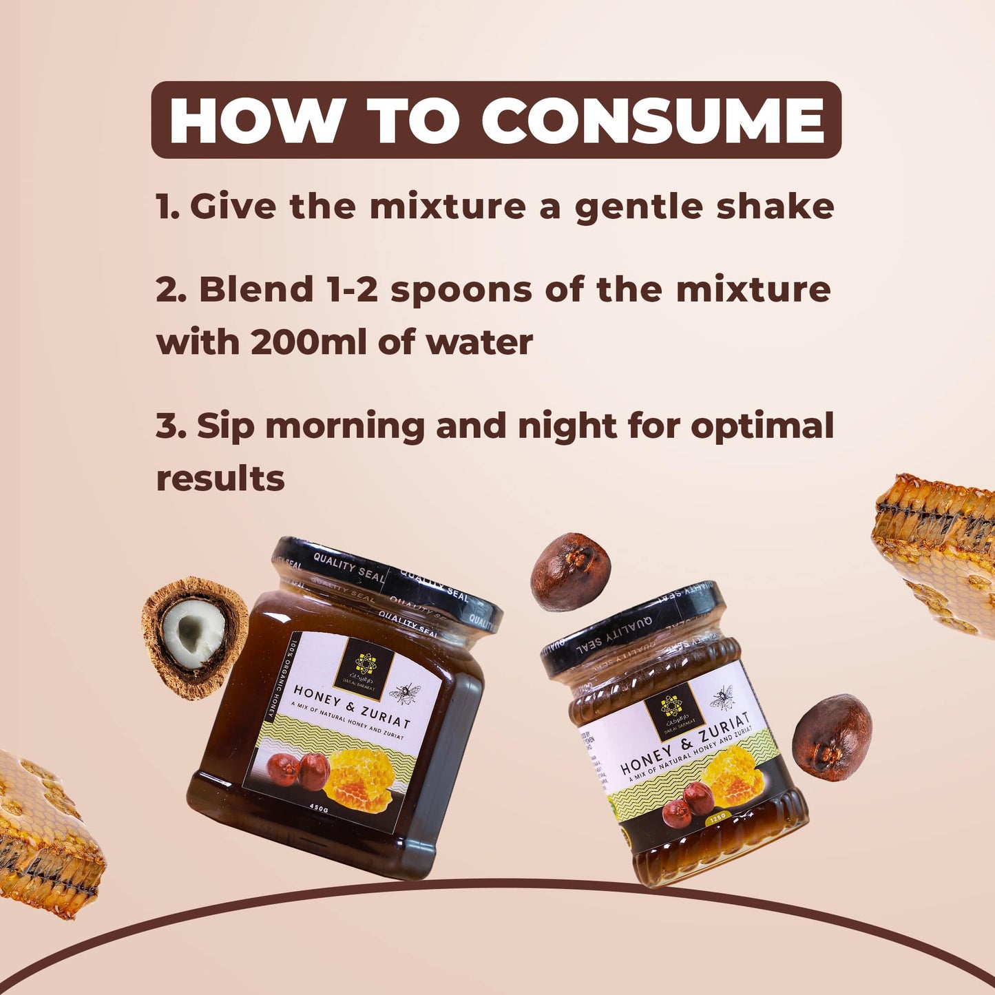 DAR ALBARAKAT HONEY & ZURIAT عسل دار البركات مع الزريت