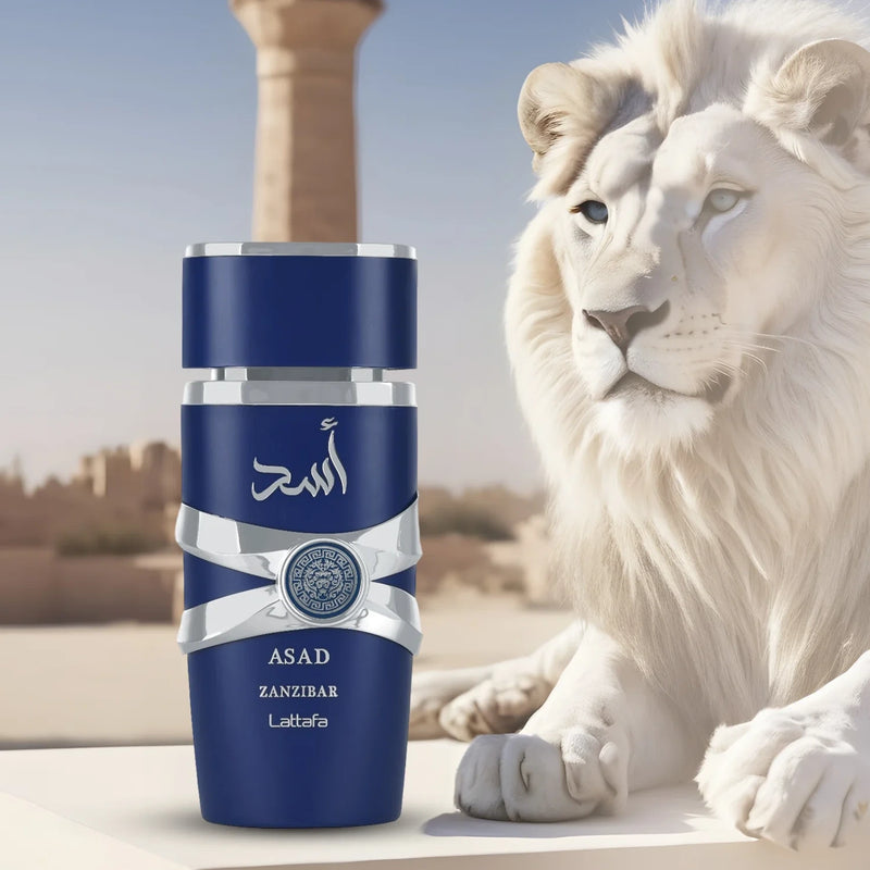 ASAD ZANZIBAR EDP Spray 100ML (3.4OZ) By Lattafa | Long Lasting, Embrace The Essence Of Rich Tropical Paradise.